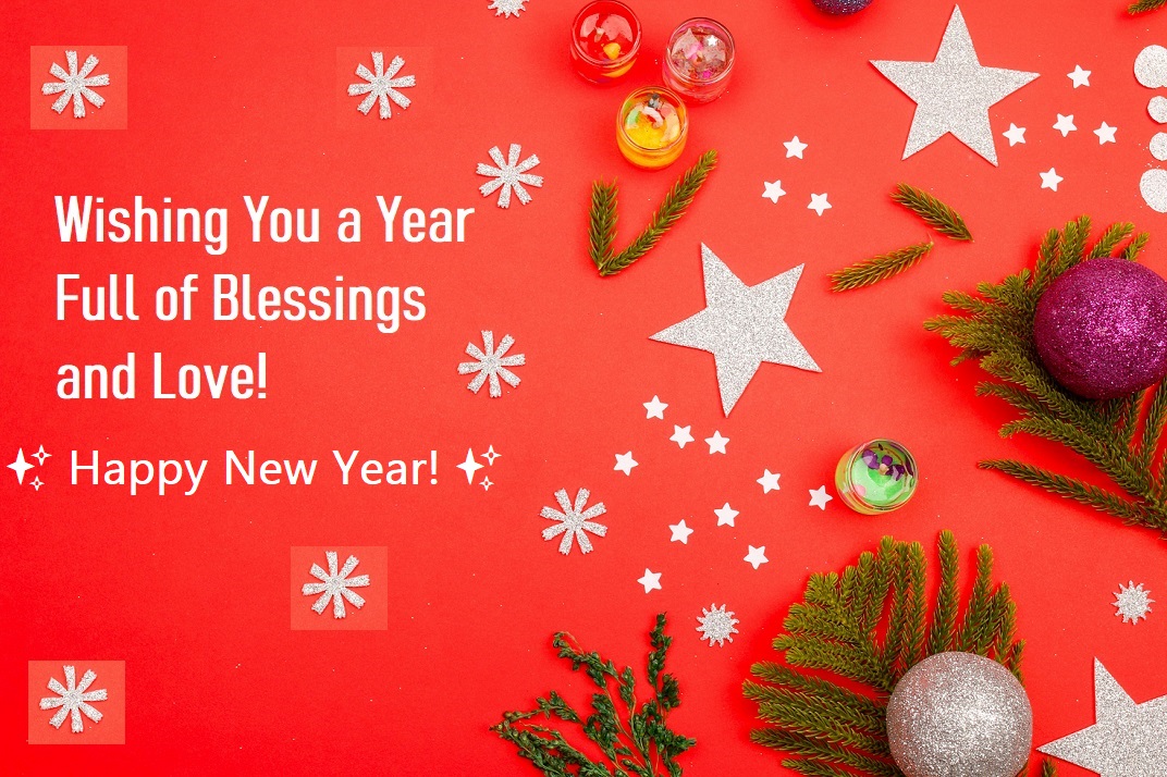 new year blessings and love greeting